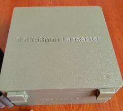 Гильзы без капсюля и коробочка для патронов 9.6/53 Lancaster