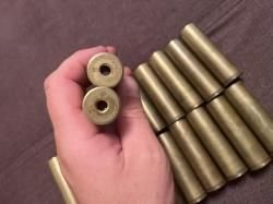 Гильзы латунные 12кал. под кв 209 23 штуки 