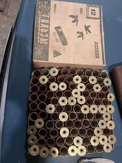 Гильзы охотничьи бумажные 12х70 1981 г.в.