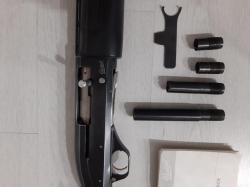 Гладкоствольное ружьё МР-153, в комплекте с чоками и удлинителем ствола и чехол.