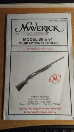 Гладковствольное пневматическое ружье Maverick Model 88 12GA