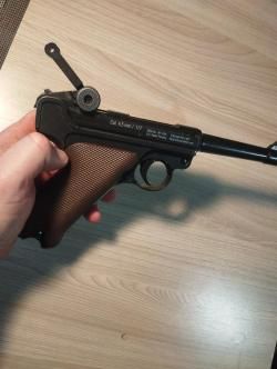 Пневматический пистолет парабеллум Gletcher P08 cal 4.5mm