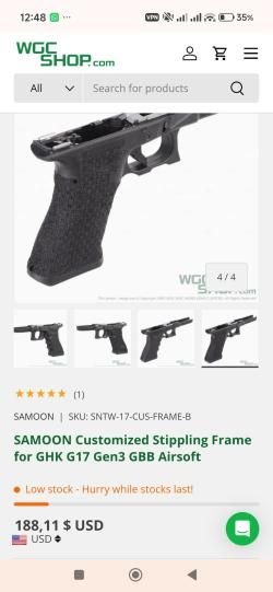 Glock 17 gen 3 Umarex full steel с допами