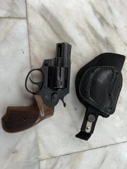 Револьвер Гроза ТС-02 . Оружейная ,чёрная сталь.