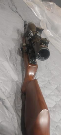 Hatsan AT44-10 PCP ложе — дерево (турецкий орех) калибр 6.35 мм (Лицензия)