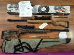 Две винтовки "Gamo Big Cat" и "Hatsan Torpedo 150" С подствольным взводом НЕ ПЕРЕЛОМКИ!!! 
