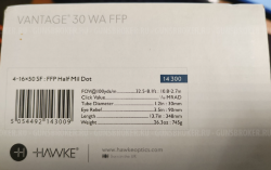 Hawke Vantage WA 30 FFP 4-16x50 IR SF (1/2 Mil Dot FFP)