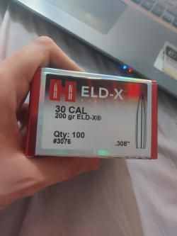Hornady ELD-X 200gr 30cal 308, 30-06, 300