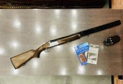 HUGLU 104 AE Silver/Black к.12x76, 760мм, О/U, 2С, эжектор, 5СМЧ, кейс 