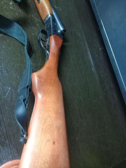 Иж 58МАЕ, экспортное, с гравировкой.