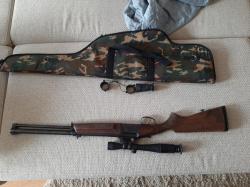 ИЖ-94 "Тайга" нарезной ствол 223 Rem. гладкий ствол 12х76 ММ