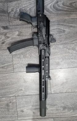 Имитатор глушителя ПБС на Сайга-9, DnS9