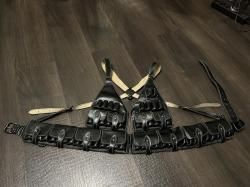 Жилет патронташ кожанный