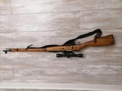Карабин охотничий с оптическим прицелом (трехлинейка)