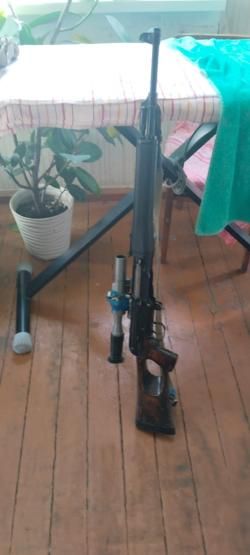 Карабин тигр короткий ствол с оптикой 7 62-54