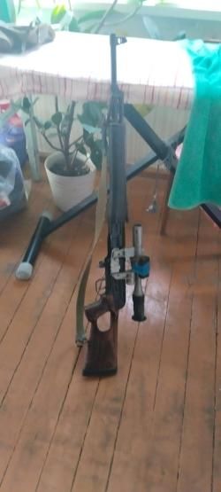 Карабин тигр короткий ствол с оптикой 7 62-54