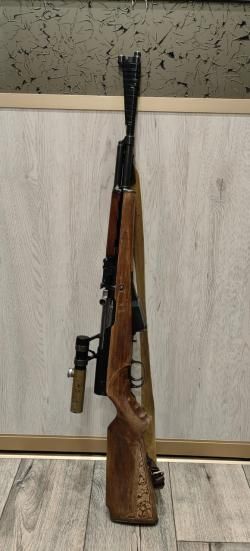 Каробин скс с оптикой 52 года маленький настрел ,все вопросы по телефону