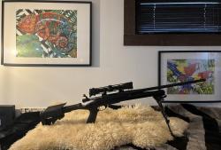 ОБМЕН , ПРОДАЖА HOWA 1500 223 Rem в обвесе BLECKHAWK AXSION 