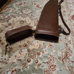 Кейс для охотничьего ружья кожаный жесткий СССР