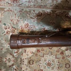 Кейс для охотничьего ружья кожаный жесткий СССР