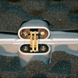 Кейс для ружья MegaLine, черный, пластик,4 клипсы, 97*25*10