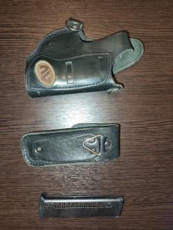 Кобура для пистолета ПМ и магазина на ремень