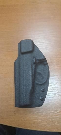 Кобура для ПМ, МР-79, МР-80-13 из KYDEX кайдекс, скрытого ношения, черный, клипса широкая 