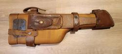 Кобура приклад деревянная с кожанным обвесом маузер С96 mauser c96