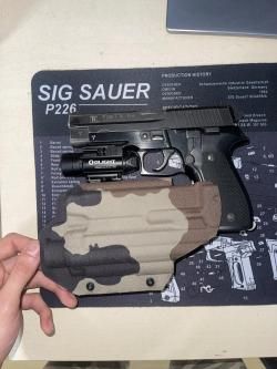 Кобура скрытого ношения для p 226 to pro с фонарем