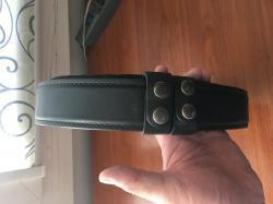 Кожаный стрелковый ремень Стич Профи