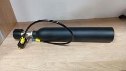 Колба высокого давления алюминиевая с вентилем и заправочной станцией