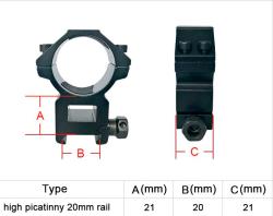 Кольца для установки оптического прицела 30 мм.