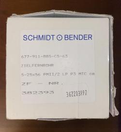 Прицел Schmidt & Bender 5-25x 56. Кольца крепления Leupold # 49959. Диаметр 30мм