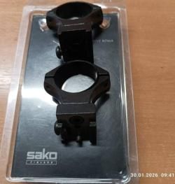 Кольца OPTILOCK SAKO 30мм. с базами на Тикку Т3 б/у