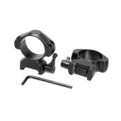 Кольца Veber E 3021QМ weaver быстросъёмные (30мм, средние)