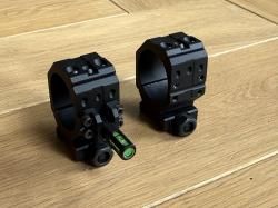 Кольца Wheeler d34mm. с откидным уровнем.