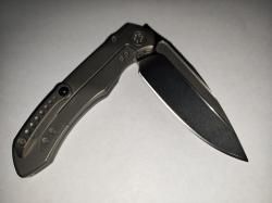 Коллекционный авторский складной нож Microtech Anax Stonewash