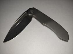 Коллекционный авторский складной нож Microtech Anax Stonewash