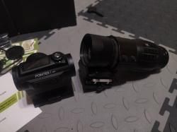 Коллиматорный прицел ARKON Pointer 1х21 + Магнифер Китай ноу нейм