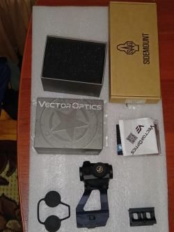 Коллиматорный прицел Vector Optics Scrapper 1x22 sol с кронштейном SAG Bit
