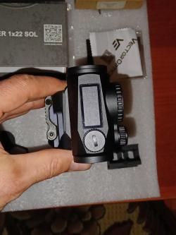 Коллиматорный прицел Vector Optics Scrapper 1x22 sol с кронштейном SAG Bit