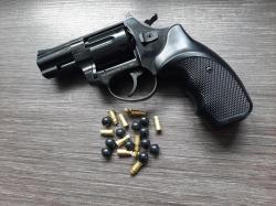 Револьвер Бульдог KURS (Курс-с) черный, калибр 5.6/16 (КСОИ) + резиновые шарики