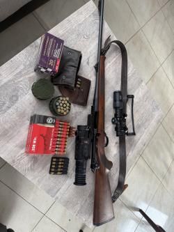  Комплект Карабин Haenel Jaeger 10, 308 Win+оптика+тепловизор+патронов хороших куча