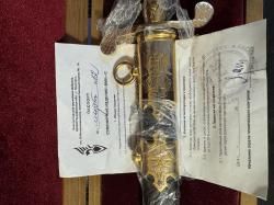 Кортик ВМФ золотой