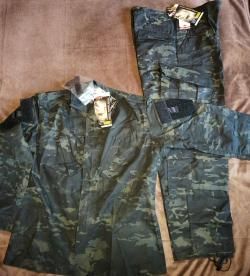 костюм ACU от Tru-Spec tactical Multicam Black Dark.Размер L