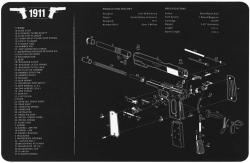 Коврики для чистки оружия в ассортименте: Зиг Зауер (Sig Sauer) P226, Кольт (Colt) 1911.