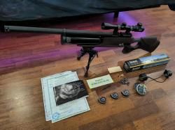 Kral AUTO Самовзводный 6.35   Полуавтомат Для Охоты и Развлечений (Ложа Орех) + Оптика 