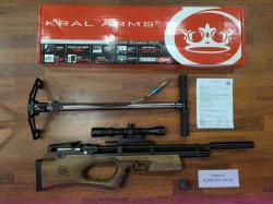 Kral Puncher Breaker 3 (PCP, дерево орех) для Охоты Оптика Насос в ПОДАРОК Комплект