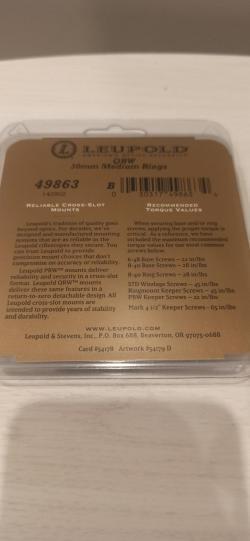  Кольца Leupold QRW средние 30 мм, BLASER 30 мм