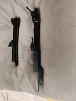 Кронштейн МАК на Blaser с отдельной планкой Picatinny+кронштейн родной Rika NV